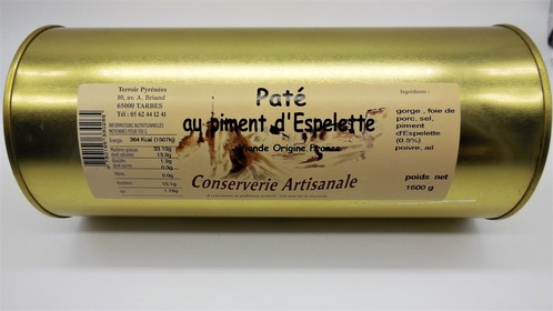 Pâté au Piment d'Espelette